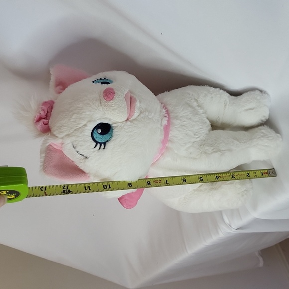 Marie Aristocats Disney Store Plush "13 white cat pink bow - Picture 17 of 17